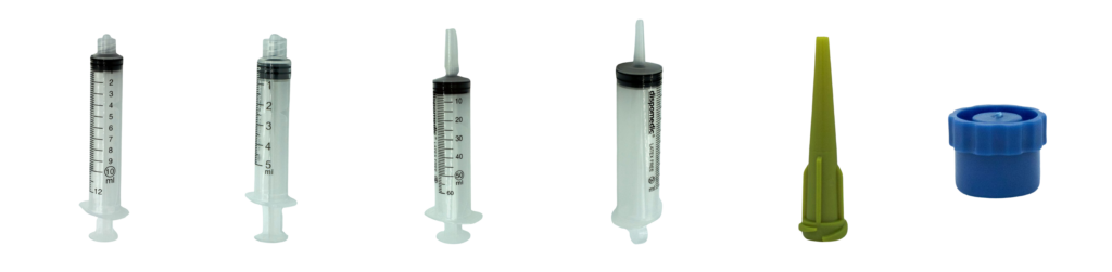Collections of Sterilized Syringes - Aerospace Sealant Application