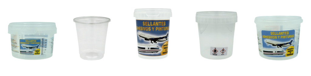 Collections of Mixing Pots - Aerospace Sealant Application