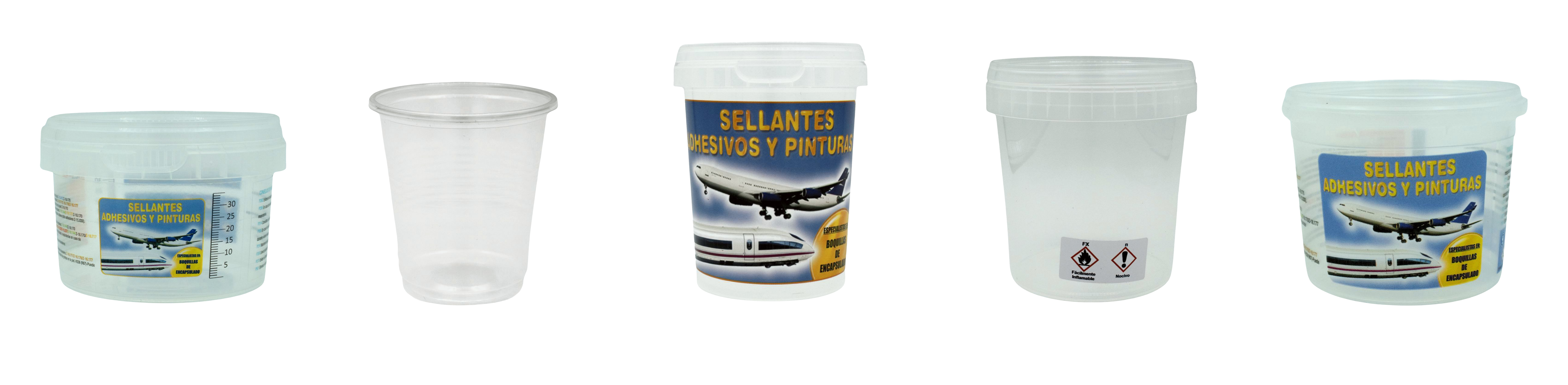 Collections of Mixing Pots - Aerospace Sealant Application