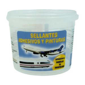 Transparent Pot with Offset Label with Lid 115ml ST-10250 - Aerospace Sealant Applications (ASA)