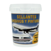 Transparent Pot with Offset Label with Lid 520ml STP-10280 - Aerospace Sealant Applications (ASA)